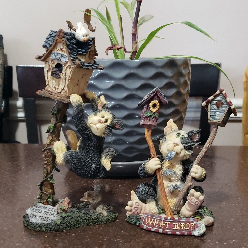 Boyds Bears Purrstone Assorted Cats Lot Of 2